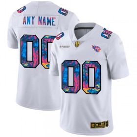 Camiseta Hombre NFL Tennessee Titans Personalizar Nike 2020 Multicolor Blanco